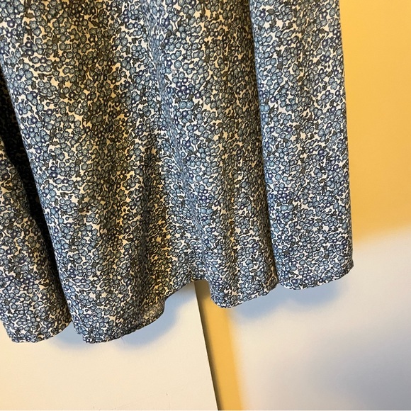 Putumayo 90s Aline fitted skirt with side buttons floral rayon midi vintage - Picture 8 of 8